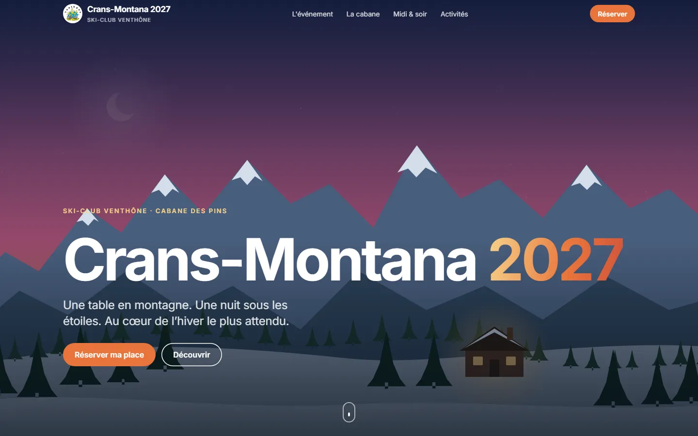 Le site de réservation du Ski-Club Venthône